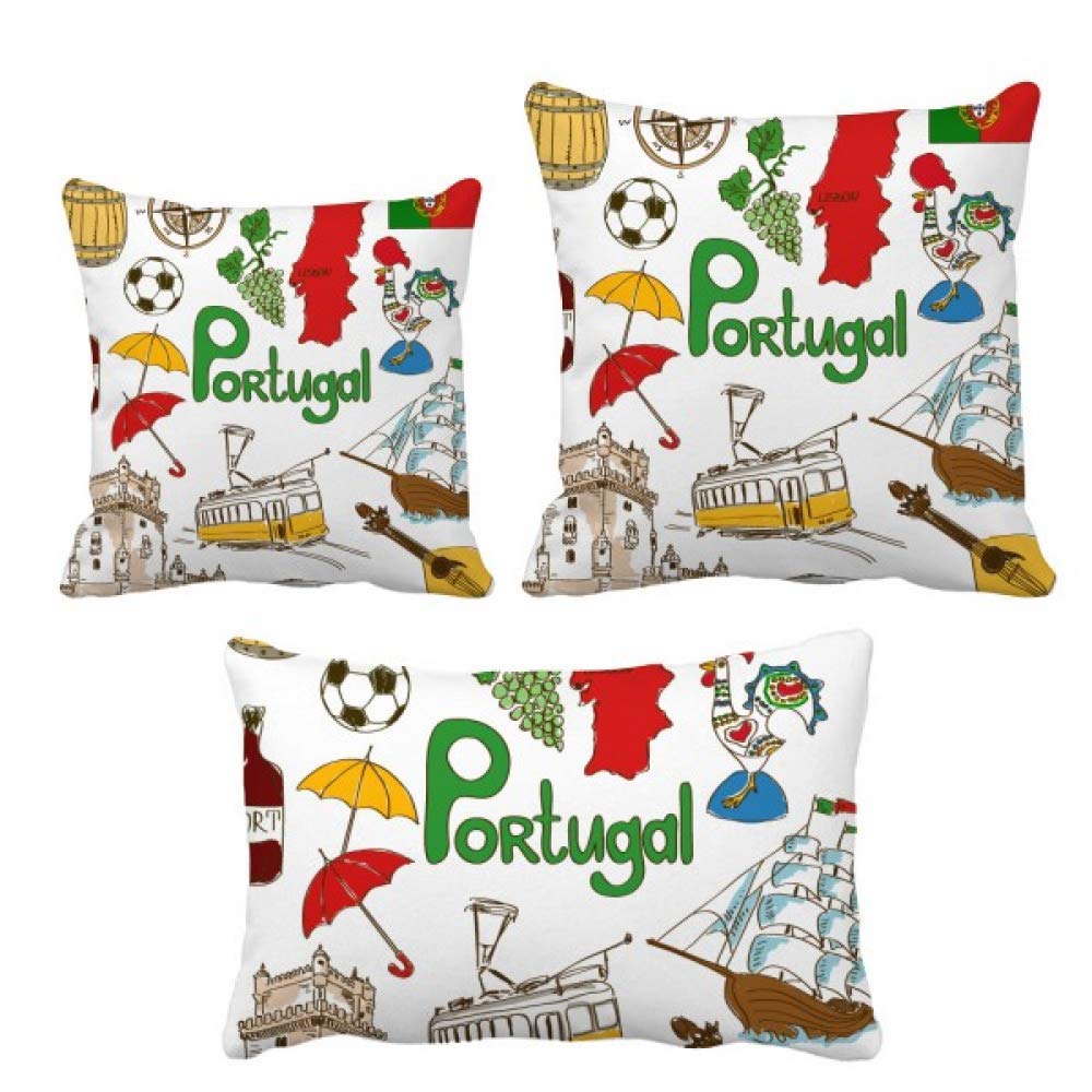 Coussin Portugal original a offrir en cadeau de decoration pour un canape
