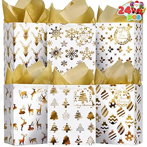 Sacs cadeaux JOYIN en feuille d'or Cover