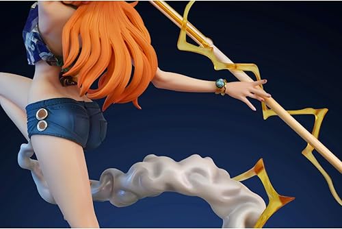 Miniatura 6 de Figura de Nami, pantalones cortos Glamour Nami Lady, hermosa niña, estatua de anime, modelo, decoración de juguete, regalo de 11.02 pulgadas