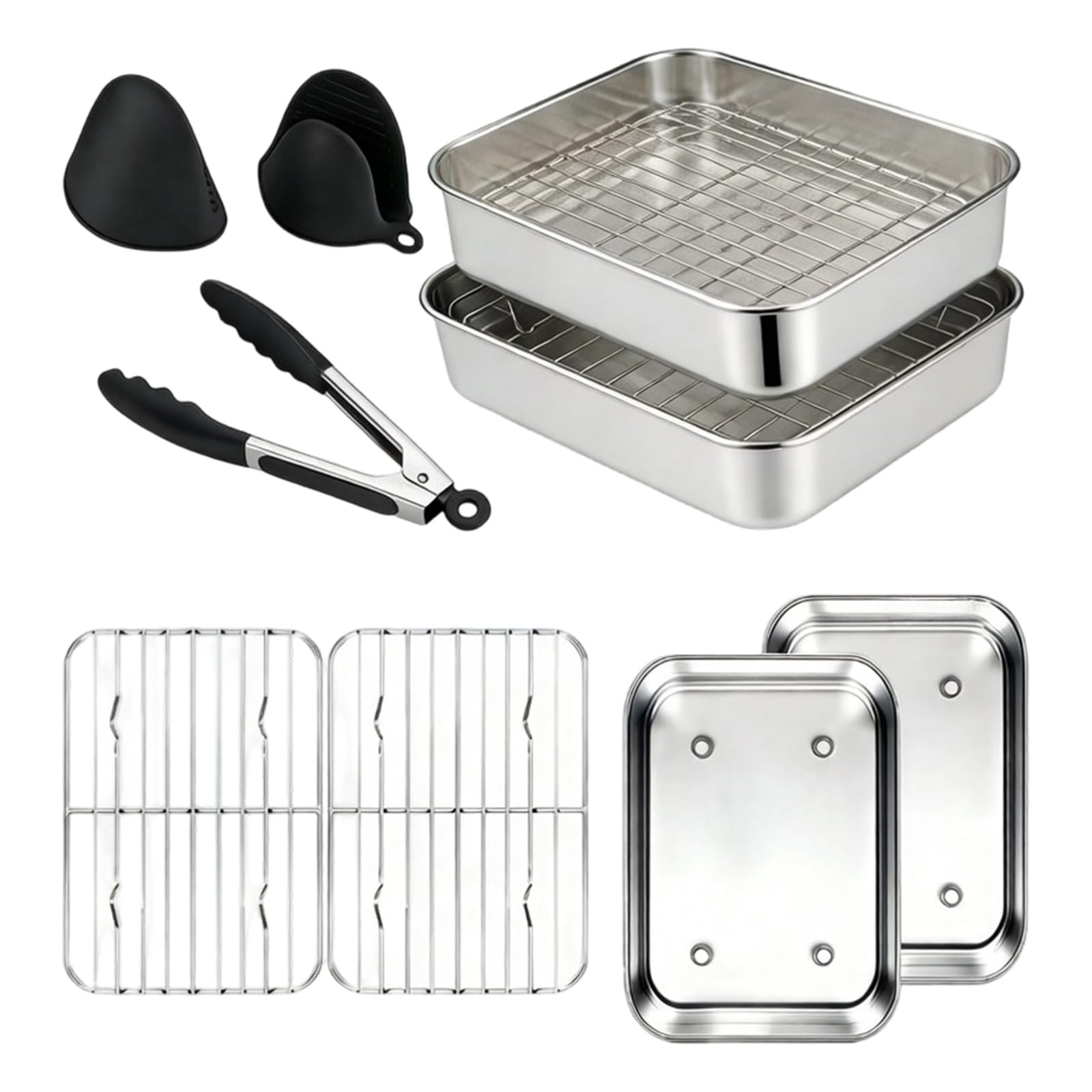 Accessoires pour friteuses à air pour éviter les brûlures et rôtir sur inox