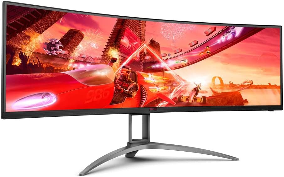 AOC AGON Gaming AG493UCX - 49 inch 2K Curved Monitor, 1ms GTG, VA HDR400, FreeSync Premium, Speakers, KVM (5120x1440 @ 120Hz, 550 cd/m², HDMI/DP/USB 3.0/USB-C)