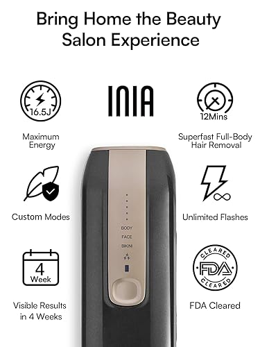 Miniatura 9 de INIA Dispositivo de depilación láser para mujeres y hombres, removedor de pelo INIA Fond con reducción de cabello de larga duración para cuerpo y