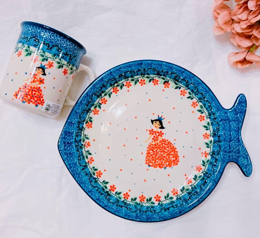 ポーリッシュポタリー　マグカップ　皿　セット ポーリッシュポタリー マグカップ 皿 セット