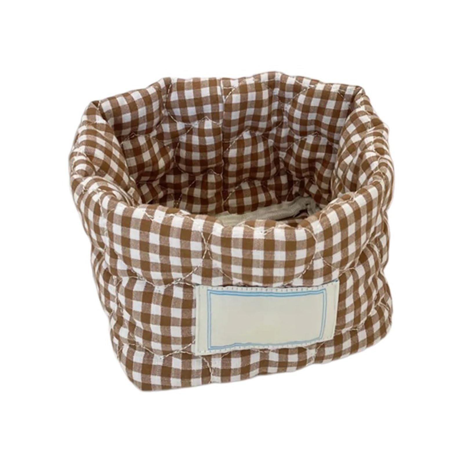 Jazuaiao Pattern Storage Bin Multipurpose Cloth Organizers for Cosmetics Supplies Household Items Easy to Clean Linen Storage Basket