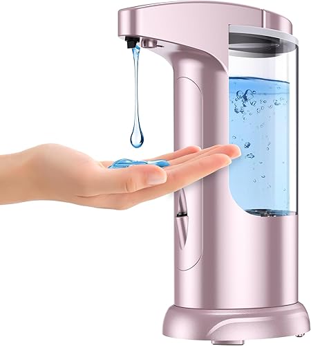 Miniatura 11 de Dispensador automático de jabón líquido de 12.5 onzas, dispensador de jabón ajustable con pilas sin contacto, volumen premium para cocina, baño,