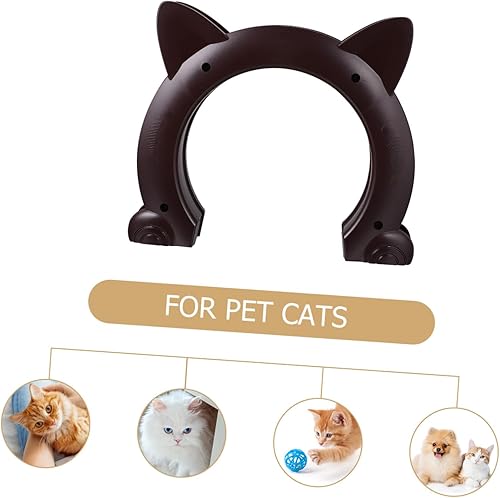 Miniatura 7 de Túnel de puerta de pasillo para mascotas para gatos y mascotas, puerta interior de plástico para gatos con superficie lisa resistente a la