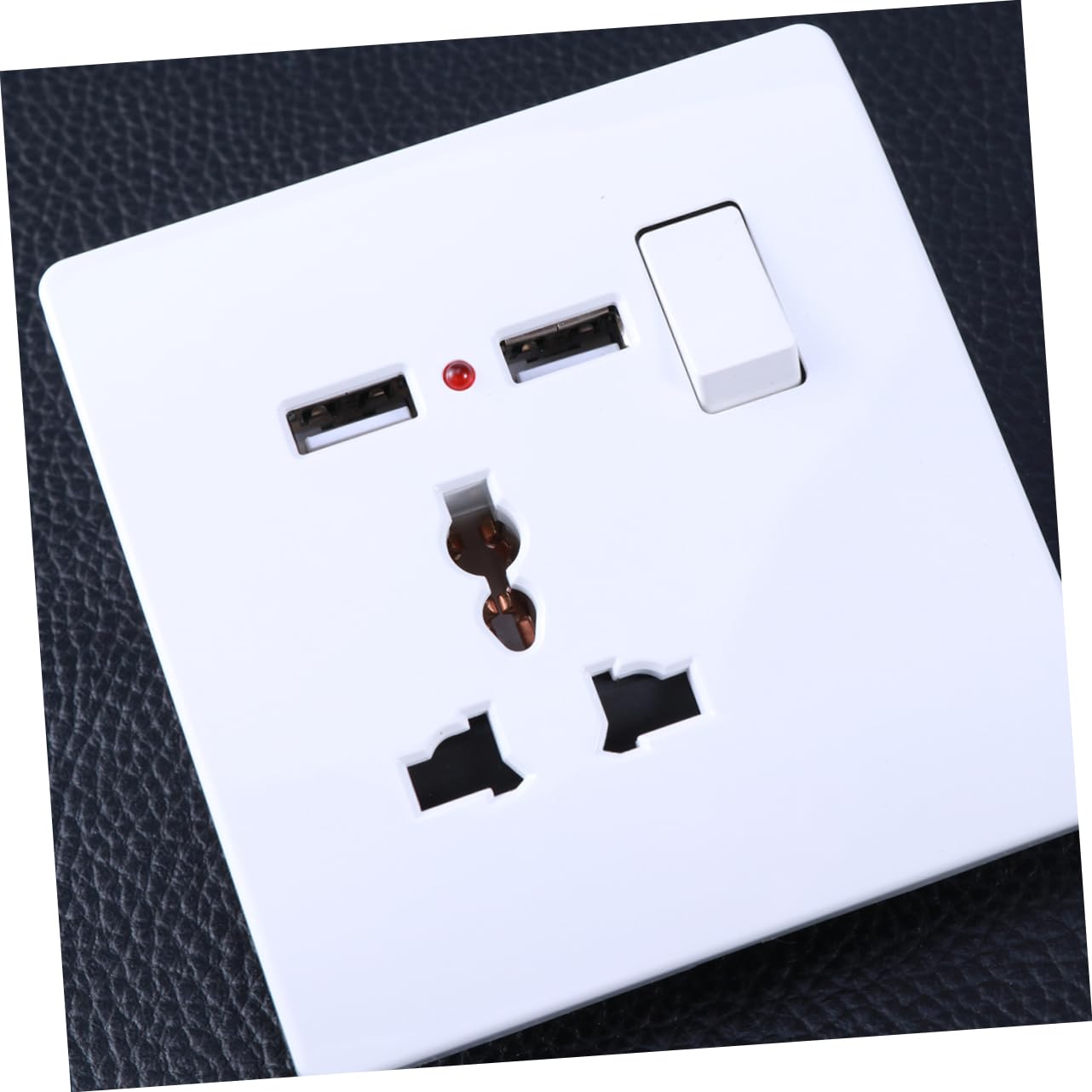DOITOOL 3St Wandsteckdose mit Dual-USB Steckdosen-Wandplatte wandsteckdose mit usb -Steckdosen -Ladegerät für die Steckdose Wandsteckdose Frontplatte Weiß