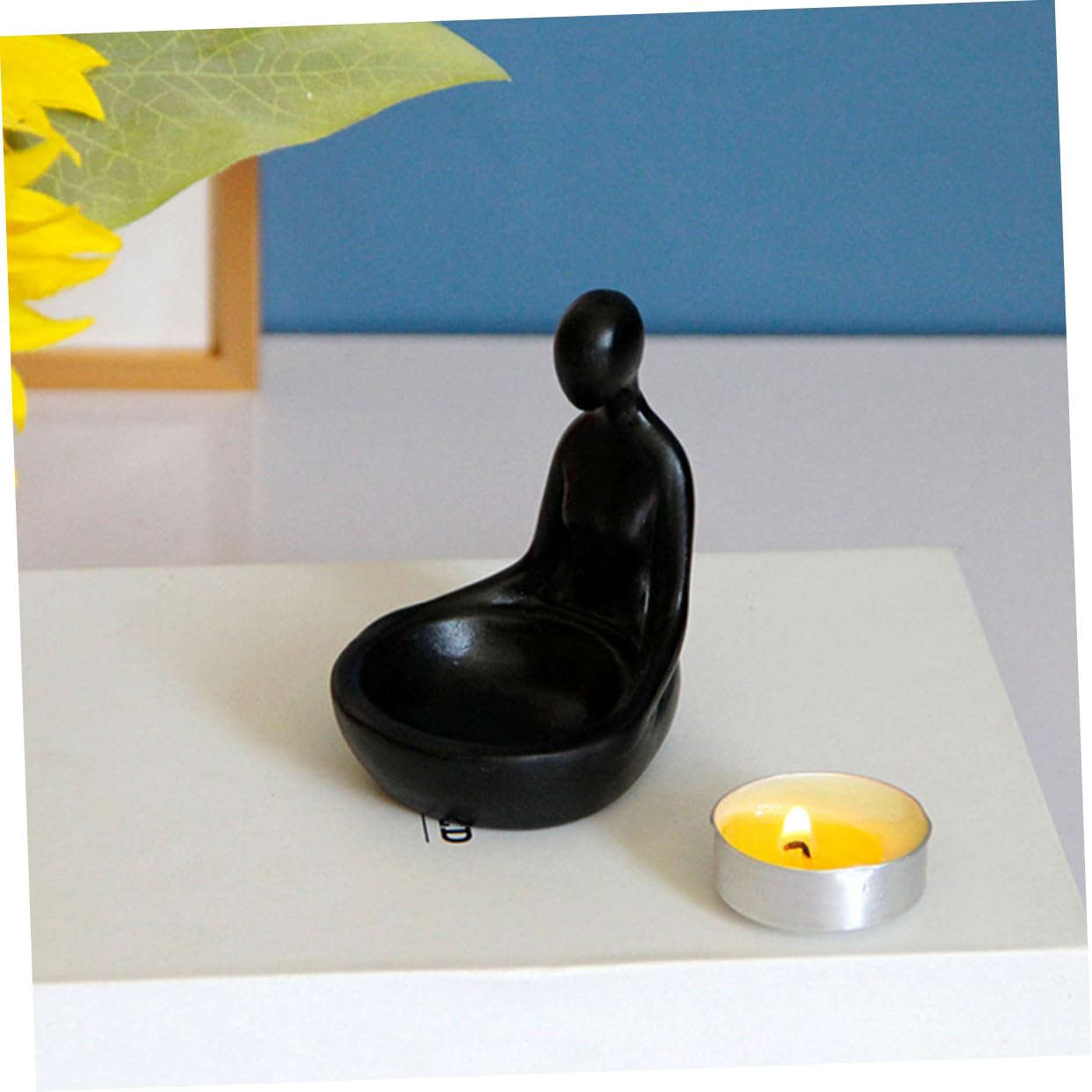 Ciieeo Portacandele Moderno in Resina Con Figura Astratta 3 Pezzi Per Decorazioni Da Tavola