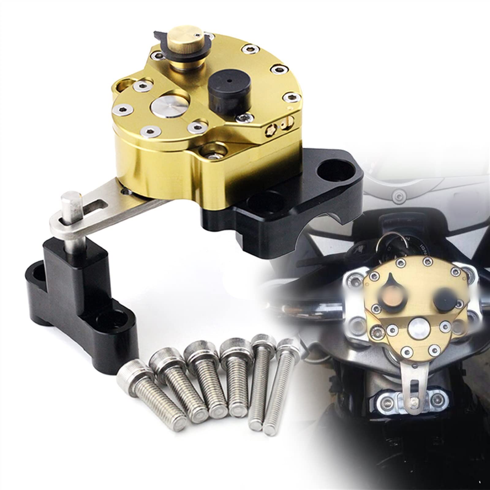 Amortiguador de dirección CB 600F para curvas perfectas y rutas estables en tu Hornet