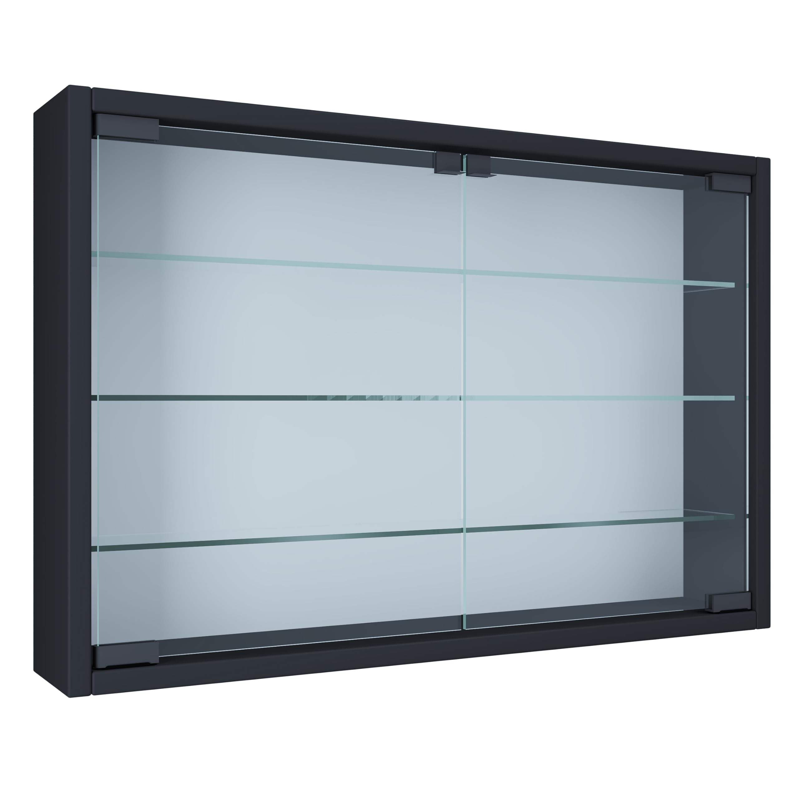 VCM mandosa M Vetrina a parete, legno, nero, 40 x 60 x 10 cm