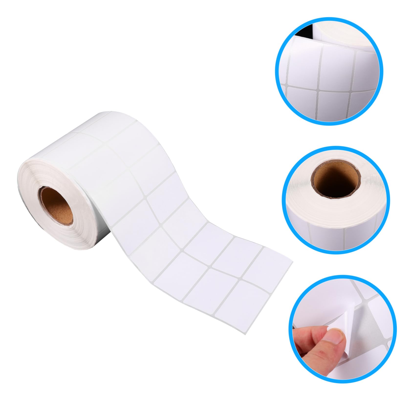 Étiquettes Thermiques Autocollantes Blanches, 1 Rouleau 3000 Feuilles