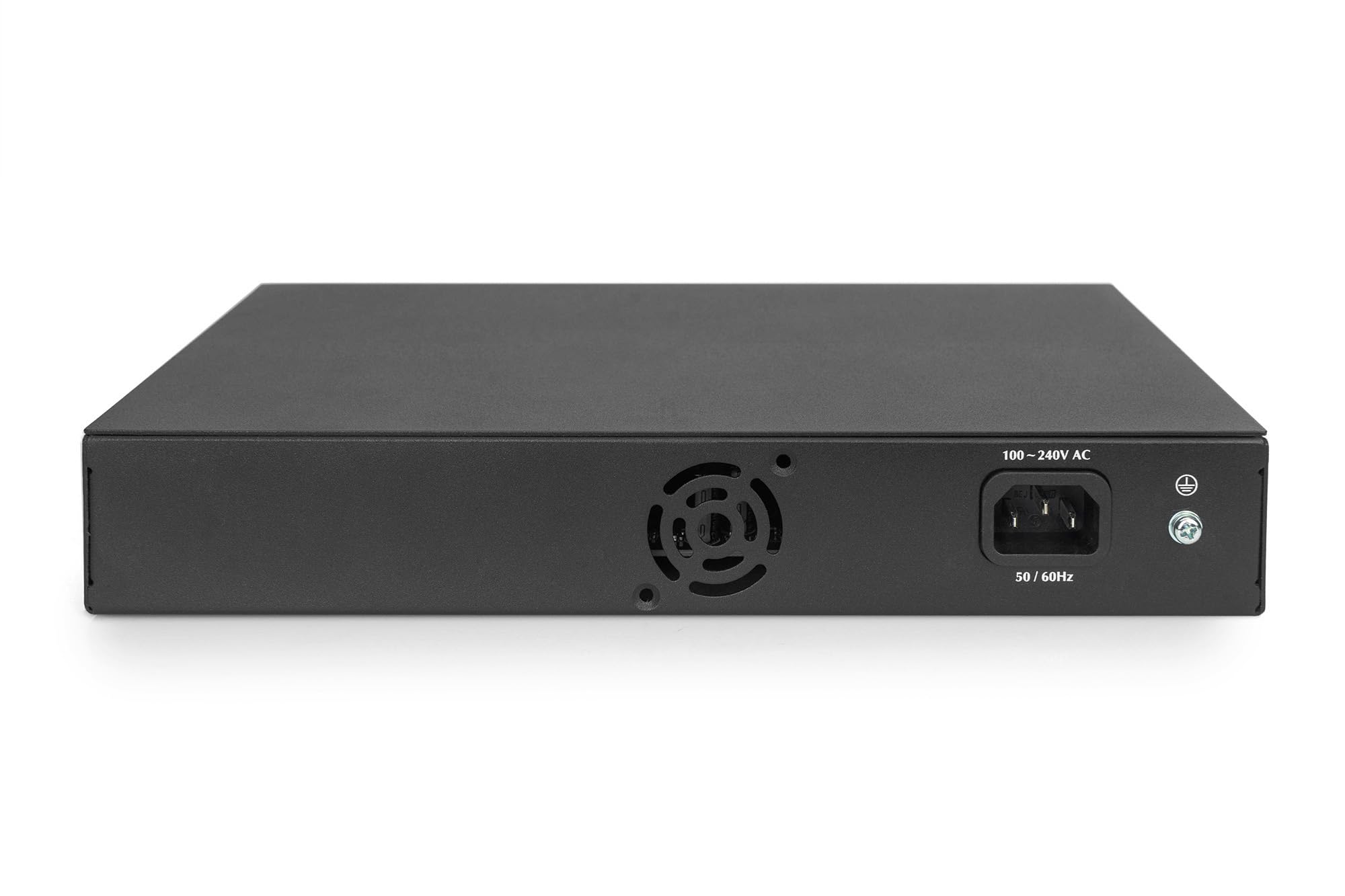 DIGITUS DN-80112-2 - Conmutador de Red Gigabit - 16 Puertos - no gestionado - sin Ventilador - Compatible con VLAN y CCTV - 16x RJ45-10/100/1000 Mbit/s - Soportes de Montaje de 19 Pulgadas - Negro