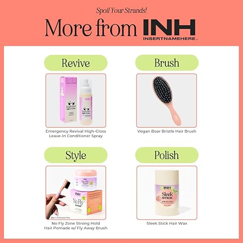 Miniatura 6 de INH Máscara de cabello para Flyaways  Barra de acabado rápido para el cabello, control del encrespamiento y aspecto de espalda resbaladiza, suero