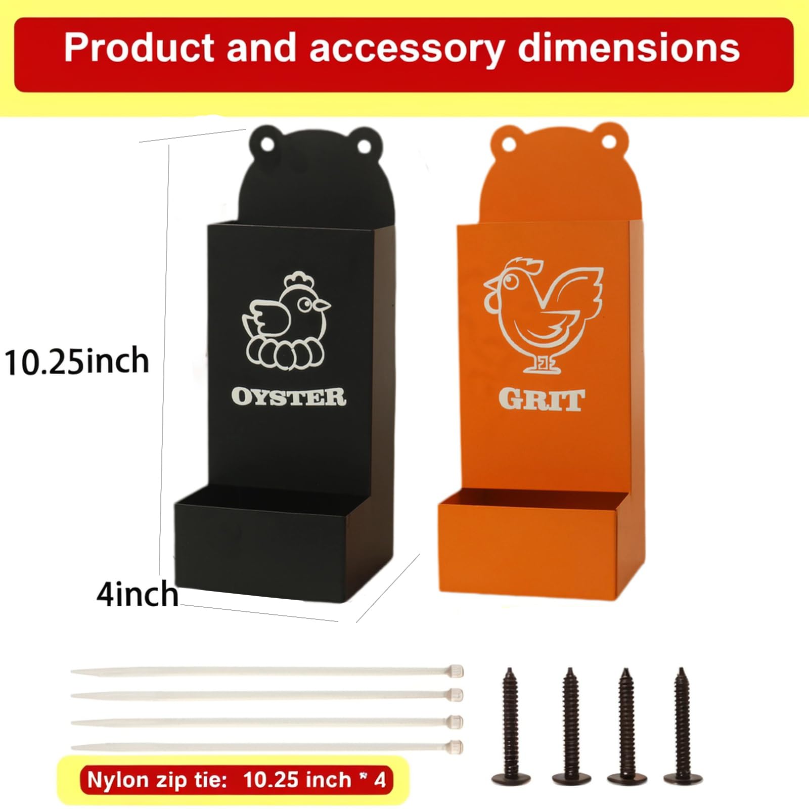 Alimentatore di conchiglie di ostriche di pollo e alimentatore per grinta Alimentatore per pollo in metallo Accessori per pollai Alimentatore automatico per pollo
