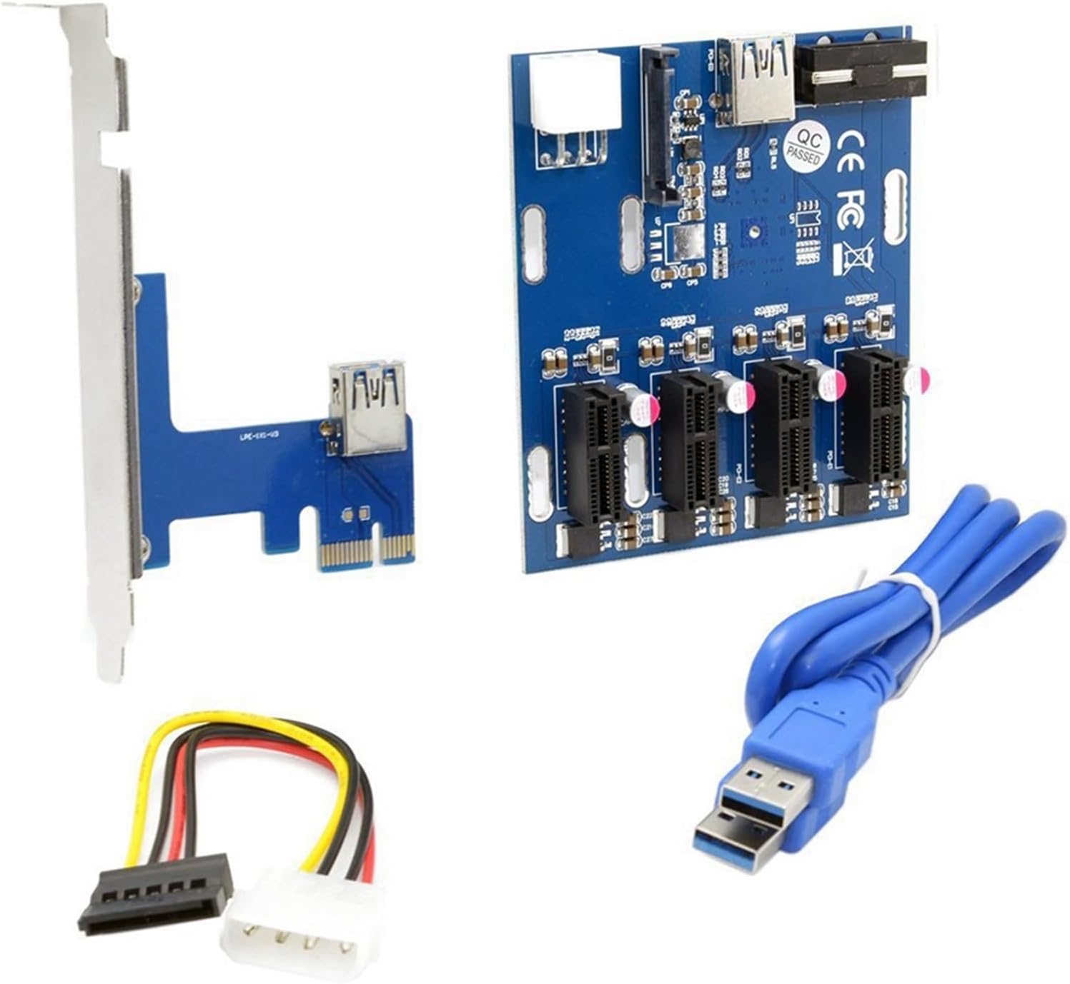 Chaksy 2X 追加のカード PCIe 1-4 PCI Expressライザーカード MiniI TX-外部4 PCI-Eスロッ  楽天市場】PCI-E 1 4 USB3.0拡張カード ビットコインマイニング用 PCIE拡張カード インターフェース拡張 放熱性 良い安定性  アダプターカード ライザーカード PCI-Express x16 ...