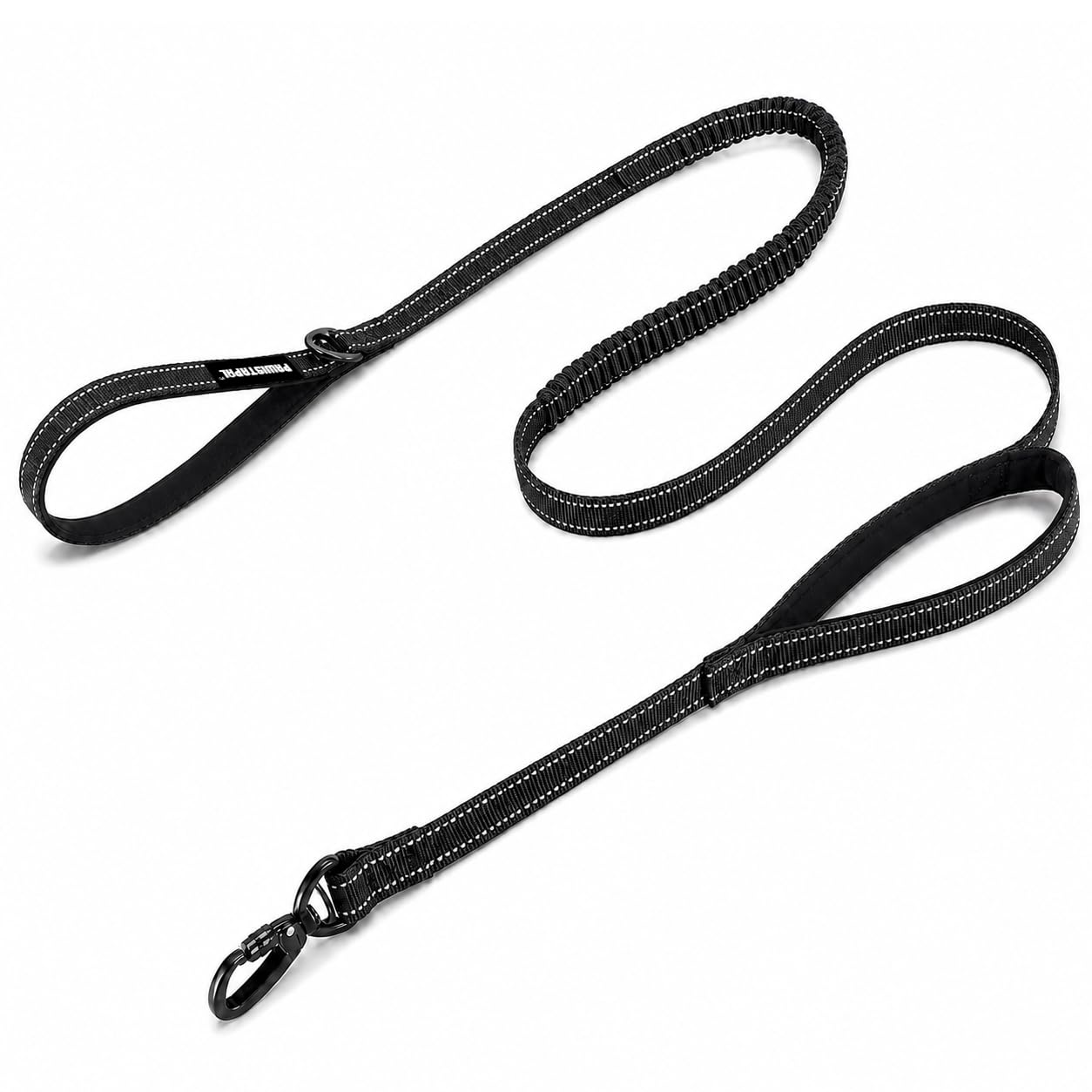 2025 Upgraded 6-8 FT Heavy Duty Dog Leash for Medium and Large Dogs, Reflective No-Pull Bungee Leash with Double Padded Handles and Locking Carabiner Clip, Durable Thick Nylon for Walking, Running