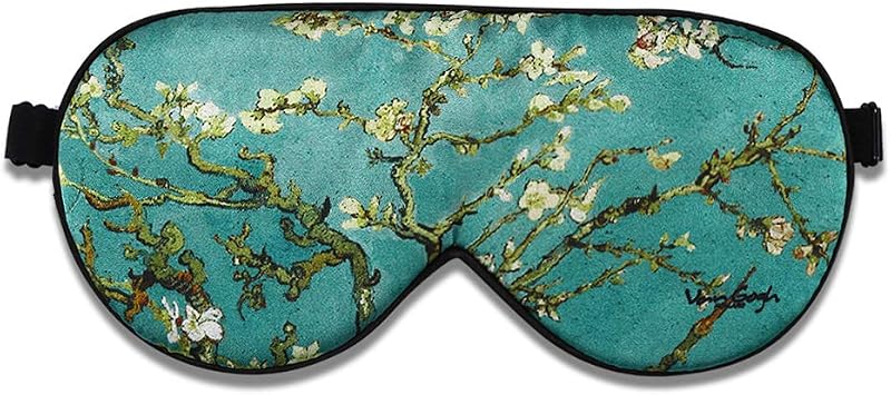 Alaska Bear Mulberry Silk Sleep Mask, Cool and SmoothBlossom Almond