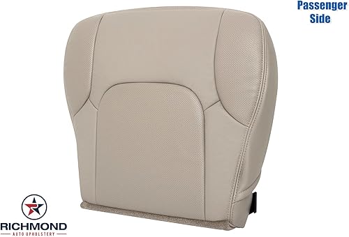 Miniatura 4 de Richmond Auto Upholstery - Funda de asiento de cuero perforado de repuesto para parte inferior del pasajero, perforada en color marrón (compatible