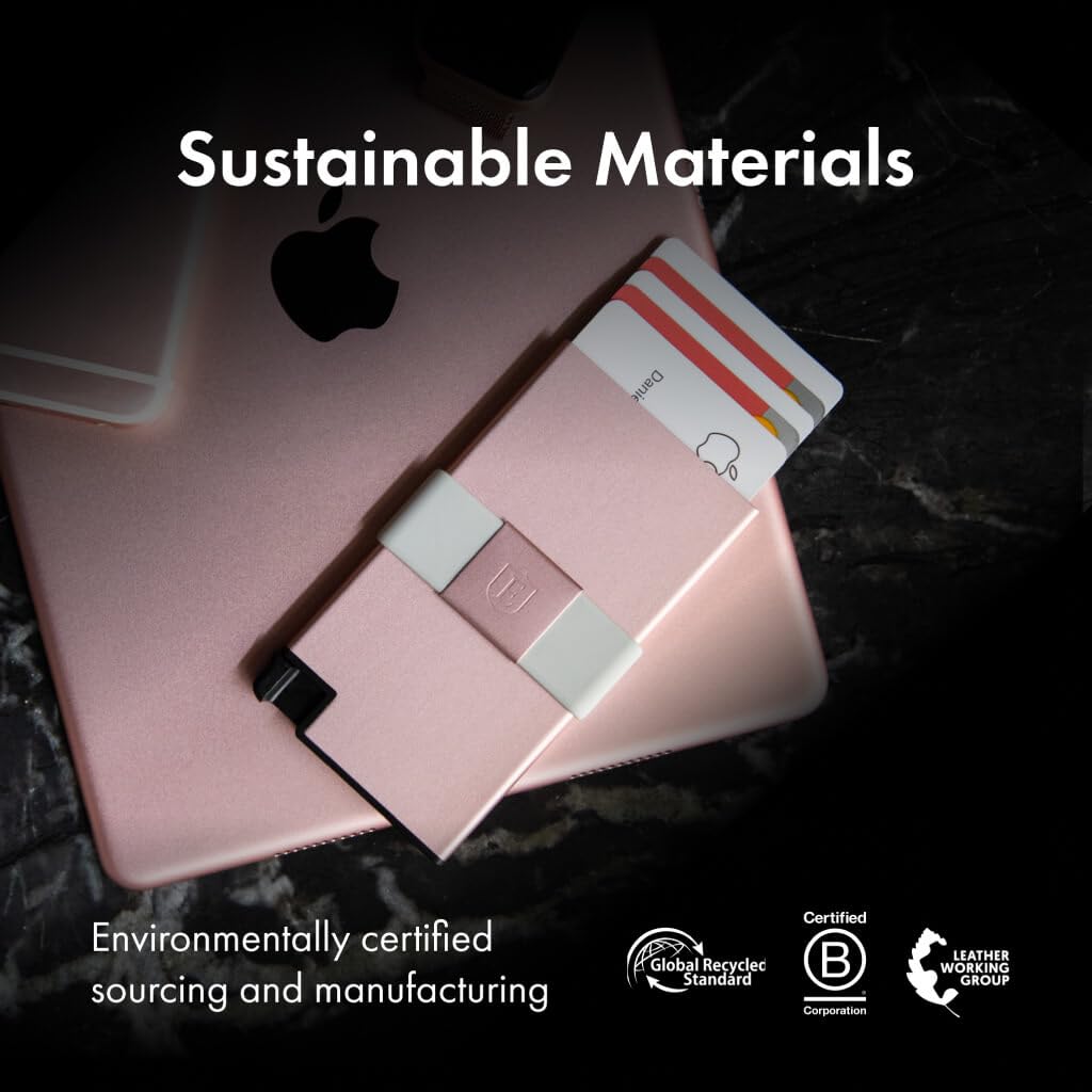 Ekster Cartera de Aluminio para Tarjetas, Cartera RFID para Hombres y Mujeres, Cartera de Aluminio Delgada y Minimalista con Tarjetero desplegable (Negro Mate)