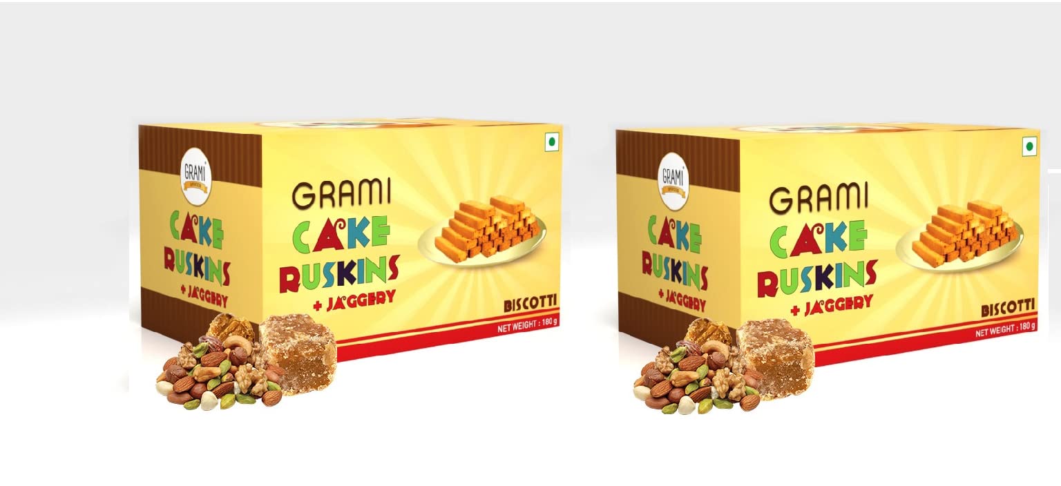 Grami SuperFoods Cake RUSK - Biscotti (Pack of 2 ) 180g (B08FTWZKY1) Amazon Price History, Amazon Price Tracker