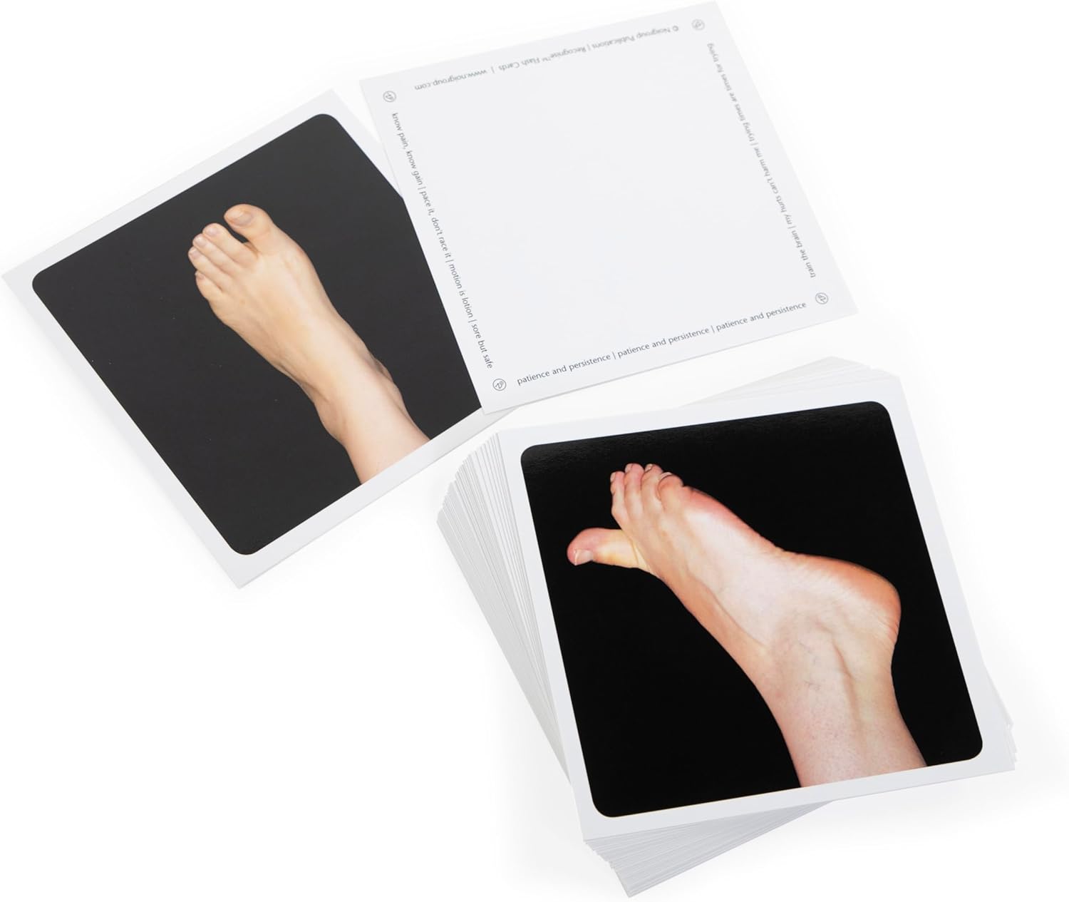 OPTP NOI Recognise Foot Flash Cards— Perform Graded Motor Imagery Techniques to Test Left/Right Discrimination Abilities — Non-Returnable