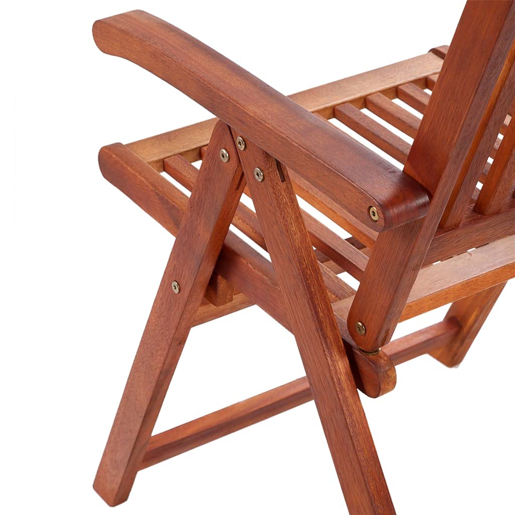 vidaXL Lot de 4 chaises Pliables Bambou Ensemble de chaises de Jardin terrasse