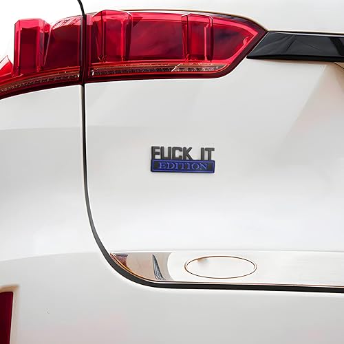 Miniatura 46 de Fuck IT Edition Emblema para automóvil, calcomanías 3D para parachoques de auto, calcomanía decorativa de insignia genial para hombres y mujeres