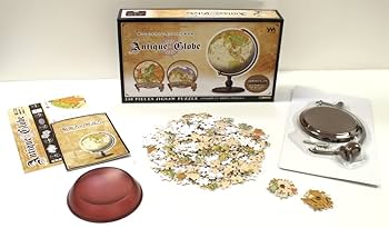 3D 球体パズル アンティークグローブ Amazon.co.jp: 240ピース ジグソーパズル アンティークグローブ