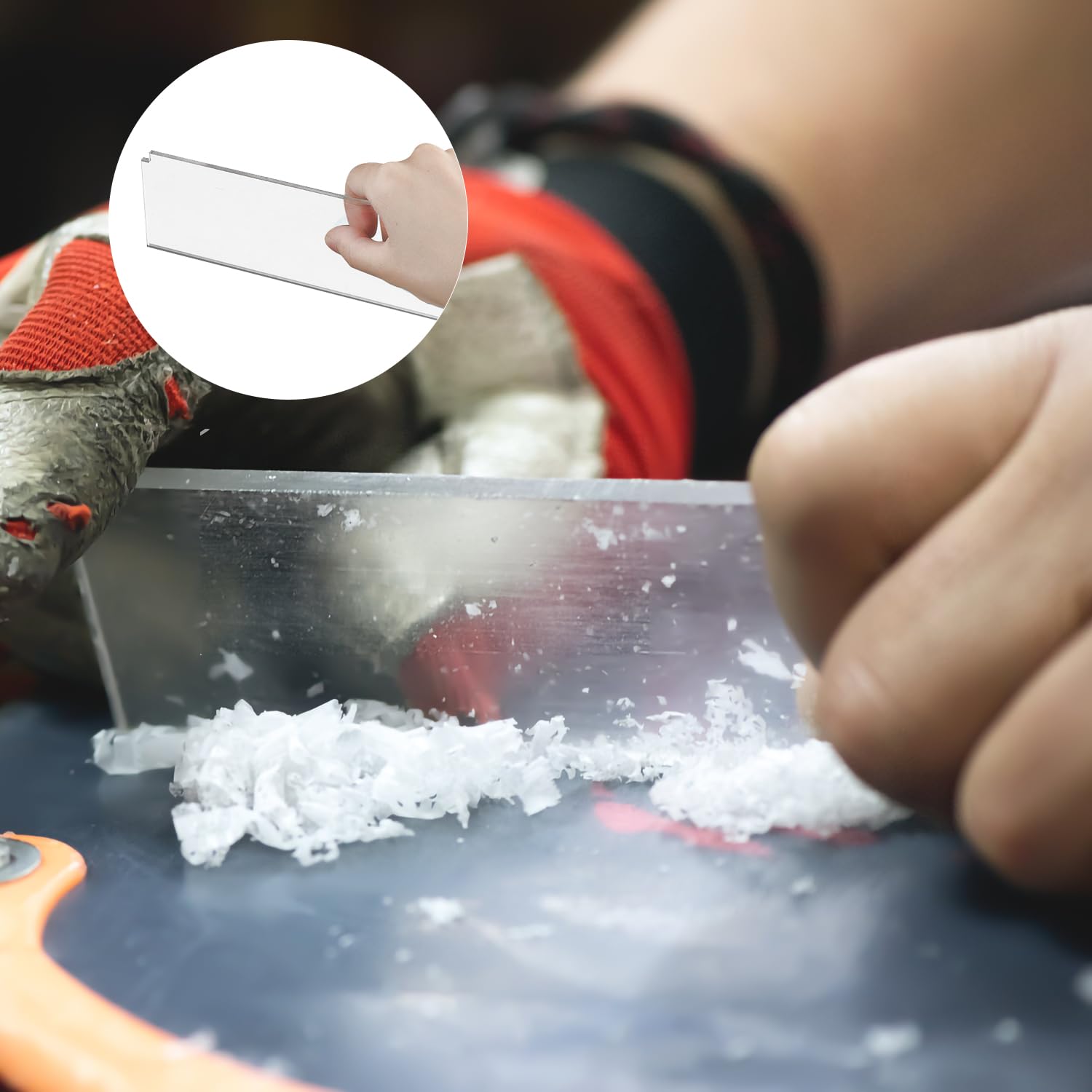 PEUTIER Grattoir à Cire de Ski 23x5,7cm Snowboard Dissolvant Nettoyant Outil