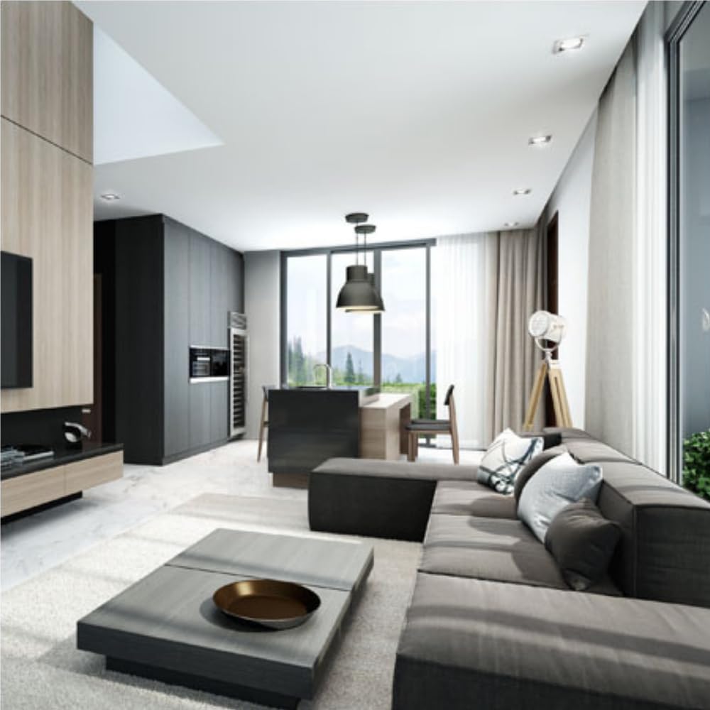 Lot 3 Spots GU10 50W 4000K Carré Noir IP44