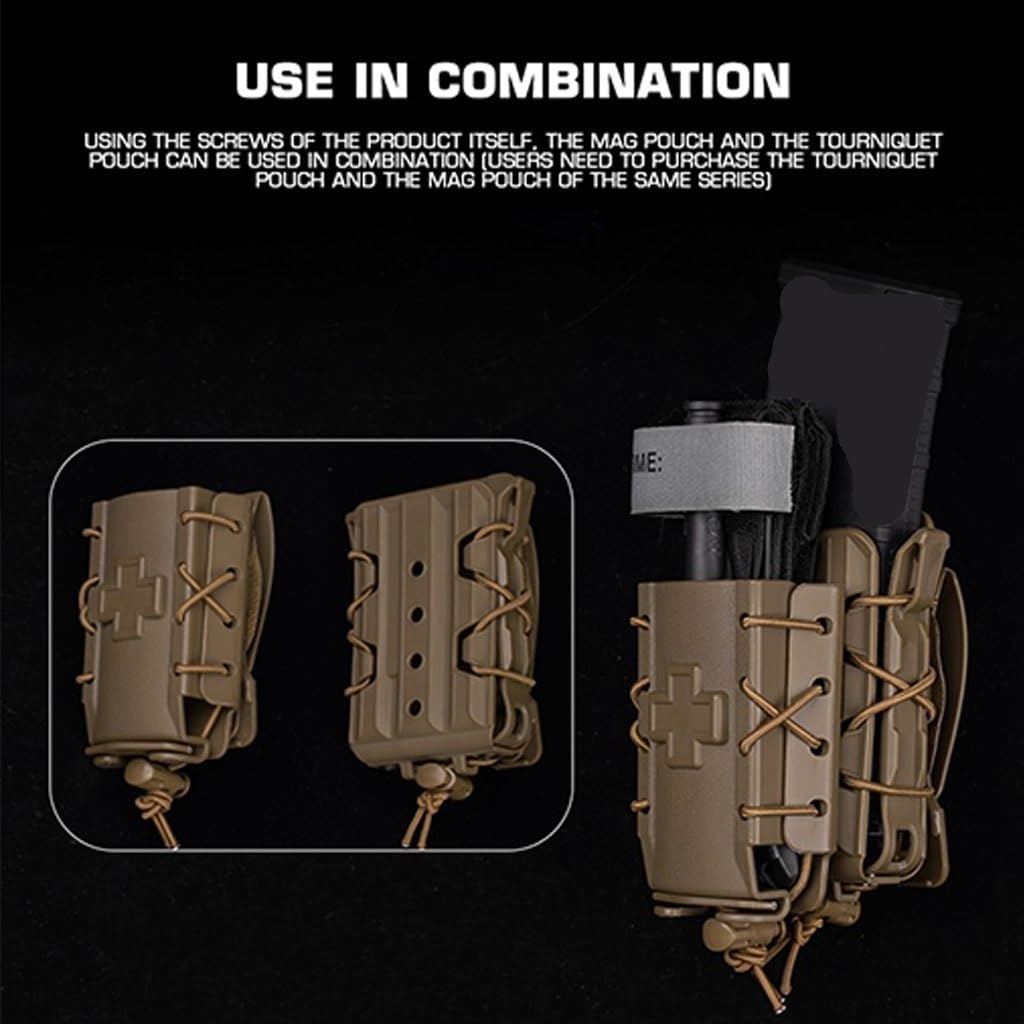 Bolsa De Torniquete Molle, Funda De Torniquete Multiusos, Compatible con Equipo Táctico, Bolsa De Suministros Médicos, Botiquín De Primeros Auxilios For Traumatismos