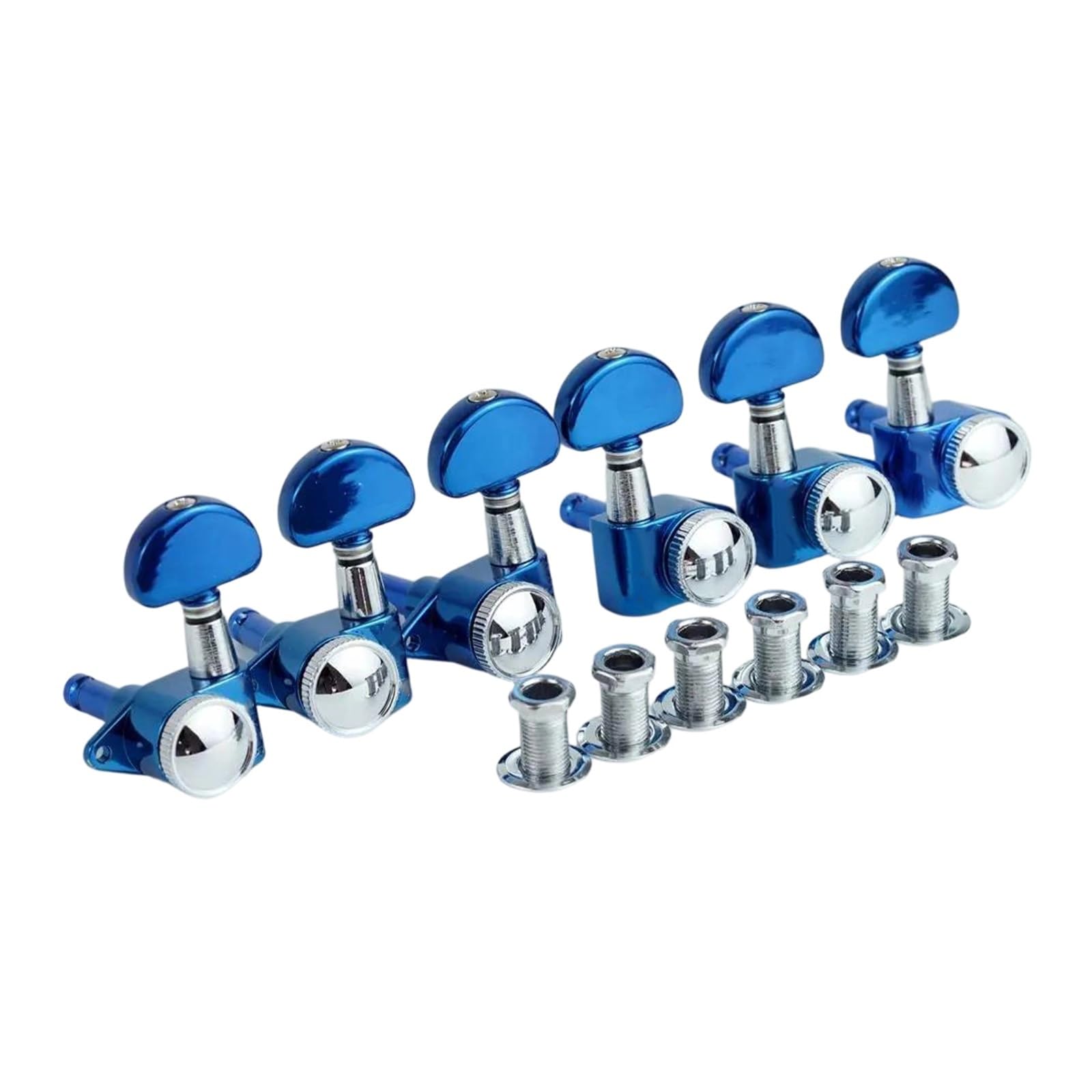 Gitarrenstimmwirbel Für Anfänger 3R3L Locking Tuning Buttons Für Gitarren 1:21 Geeignet Für Anfänger(BLCR)