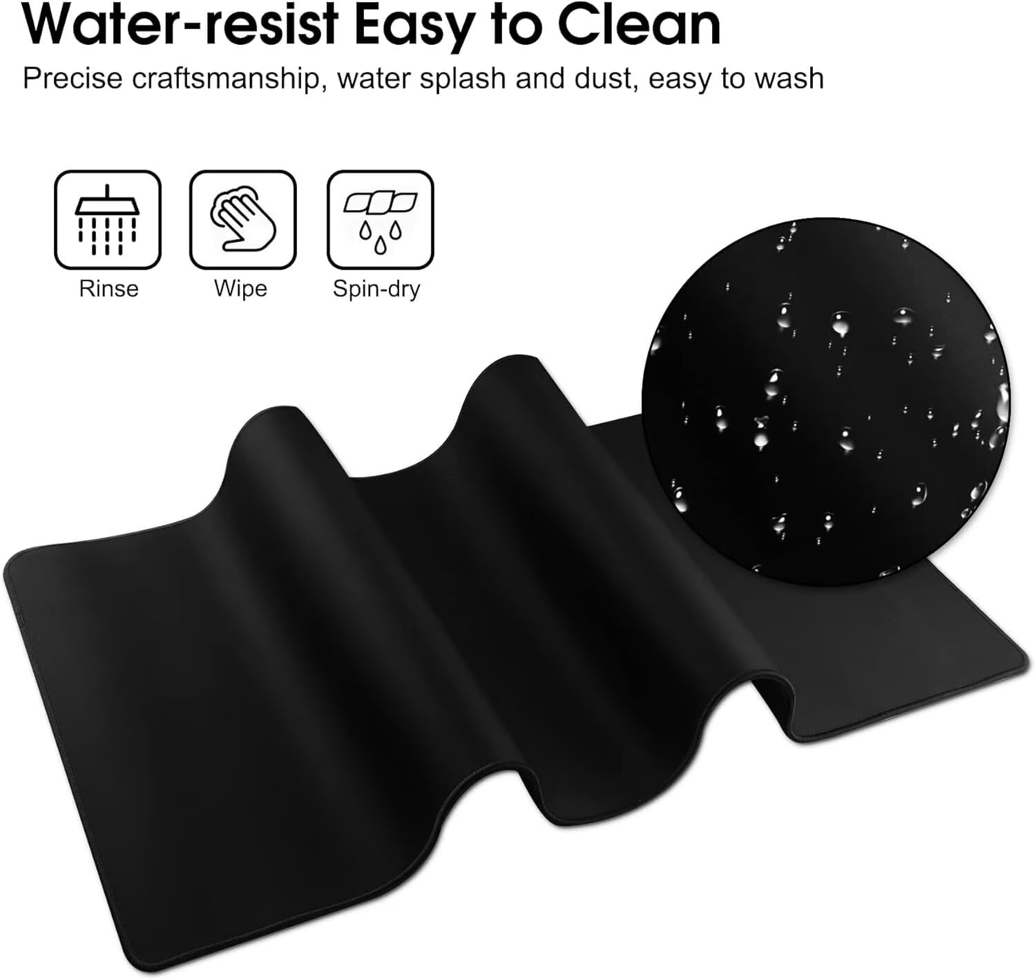 Tapis de Souris XXL 900x500x3mm Grand Tapis Souris Mont Fuji Japon Mouse Pad Gamer, Mouse Pad à Bords Cousus, Base en Caoutchouc antidérapante, pour Gamer, Personnel de Bureau Les Cadeaux A-321