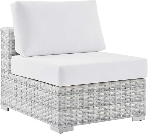 Miniatura 24 de Modway EEI-4302-LGR-GRY Sofá biplaza con brazo derecho, gris claro