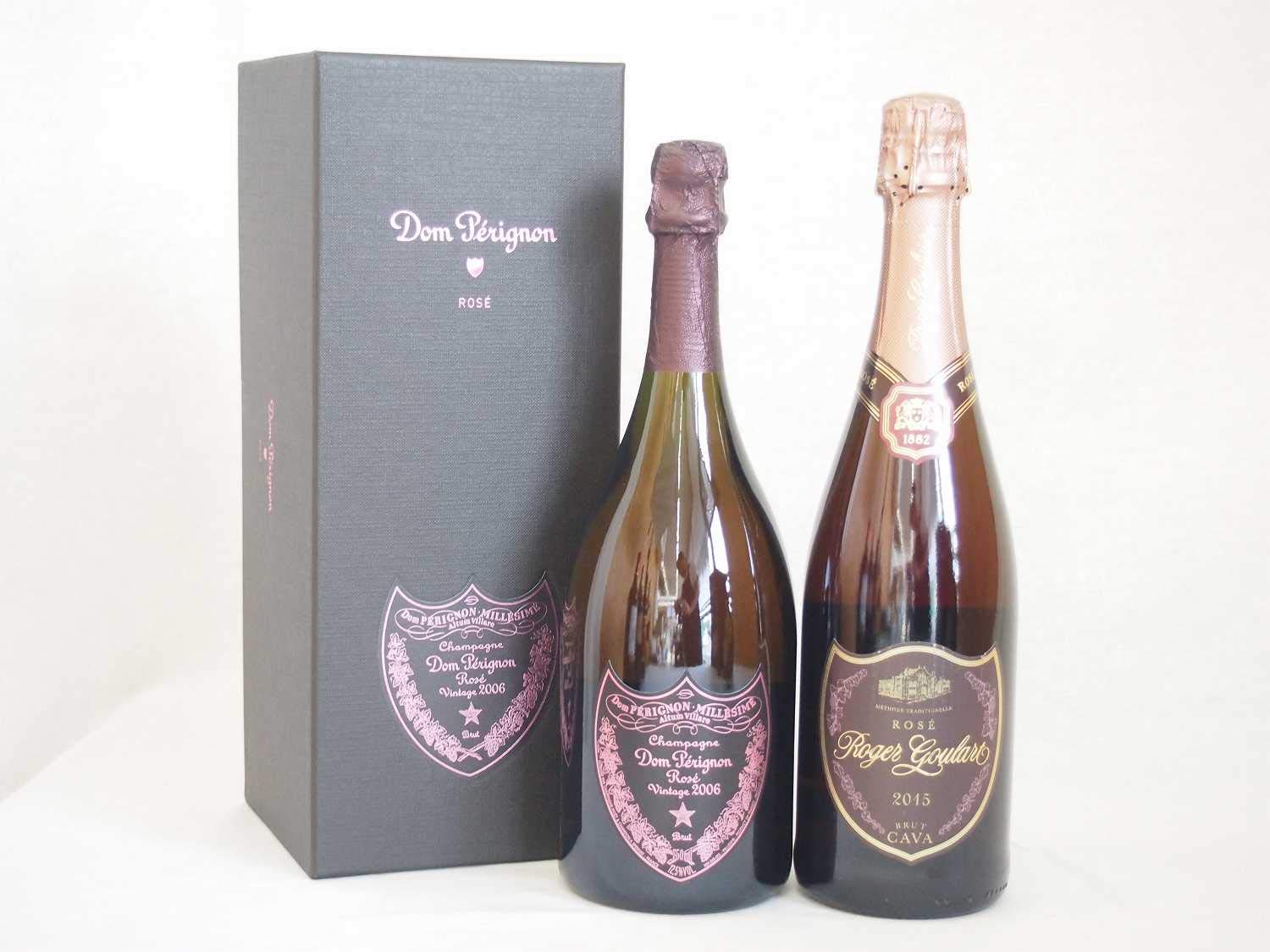 Amazon.co.jp: ドンペリニヨンロゼ飲み比べ2本セット(ロジャーグラート