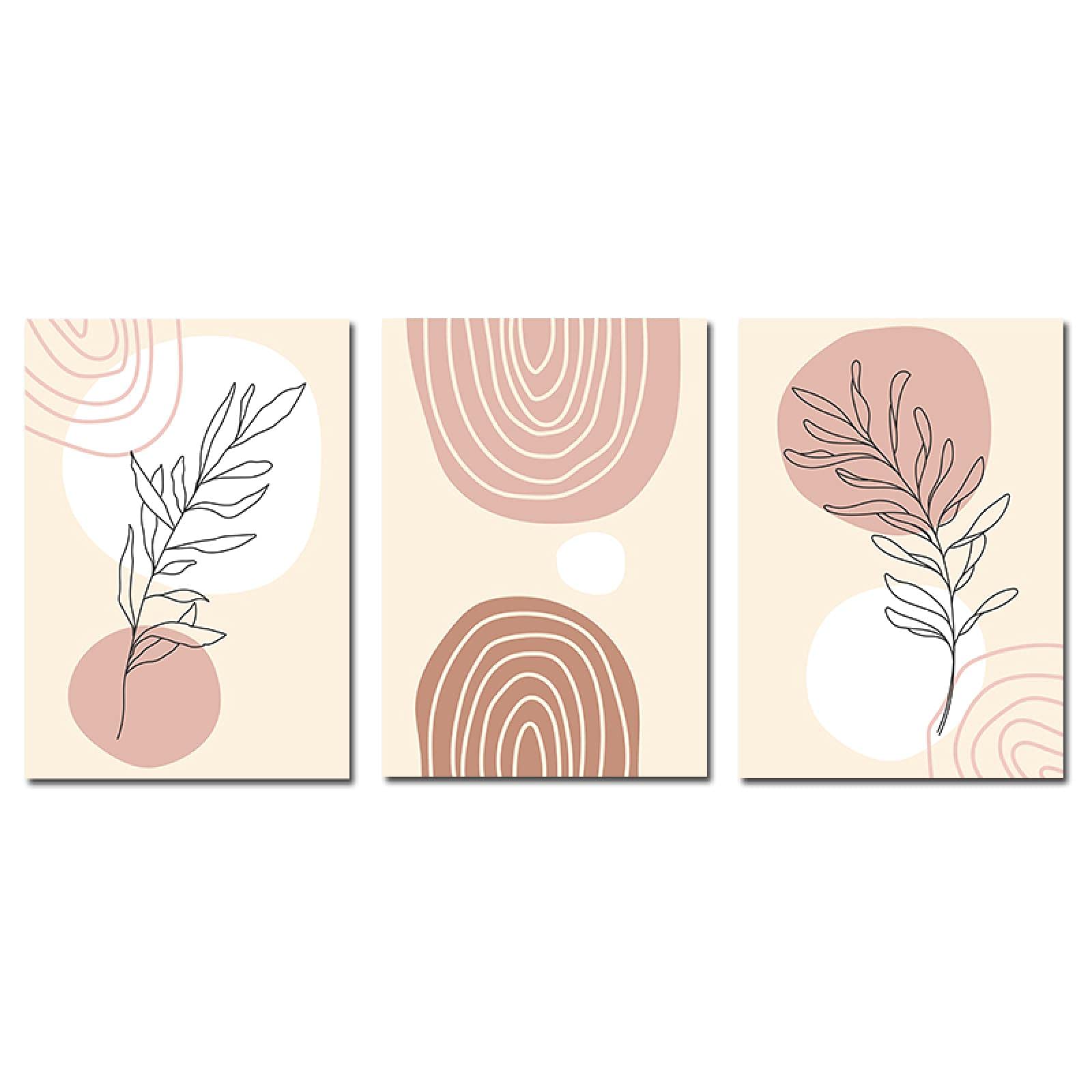 Affiche Boho Botanique Abstrait Ligne Art Dessin Plante Décor Moderne - 8