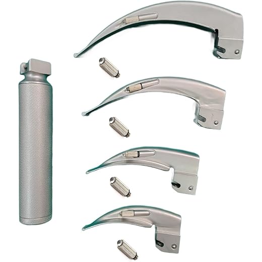 Agarwals Laryngoscope Set Adult Macintosh 4 pcs