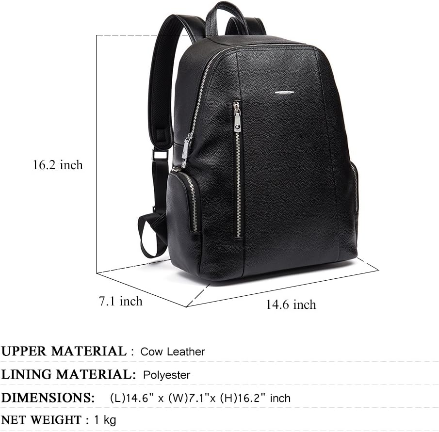 Suреr Chеар 🛒 BOSTANTEN Leather Backpack Laptop Travel Camping Shoulder Bag Gym Sports Bags for Men Black Prоduсt Dеаl BOSTANTEN Leather Backpack Laptop Travel Camping Shoulder Bag Gym Sports Bags for Men Black