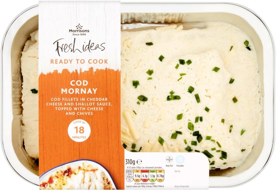 Morrisons Kitchen Cod Mornay Sauce, 310 g Amazon.co.uk Grocery