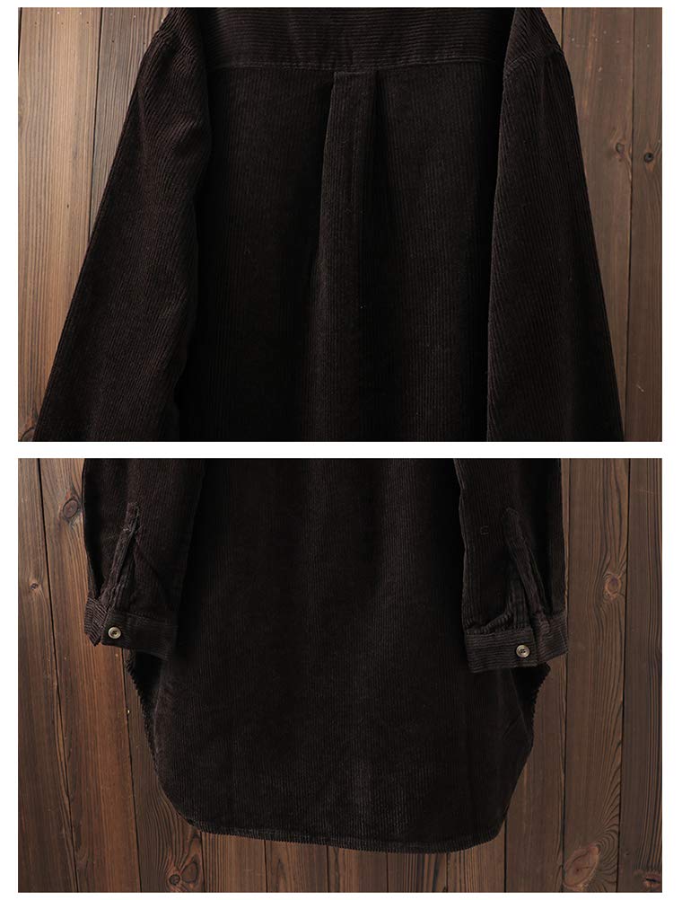 FTCayanz Donna Giacca Cotone Cardigan Casual Oversized Top Camicia