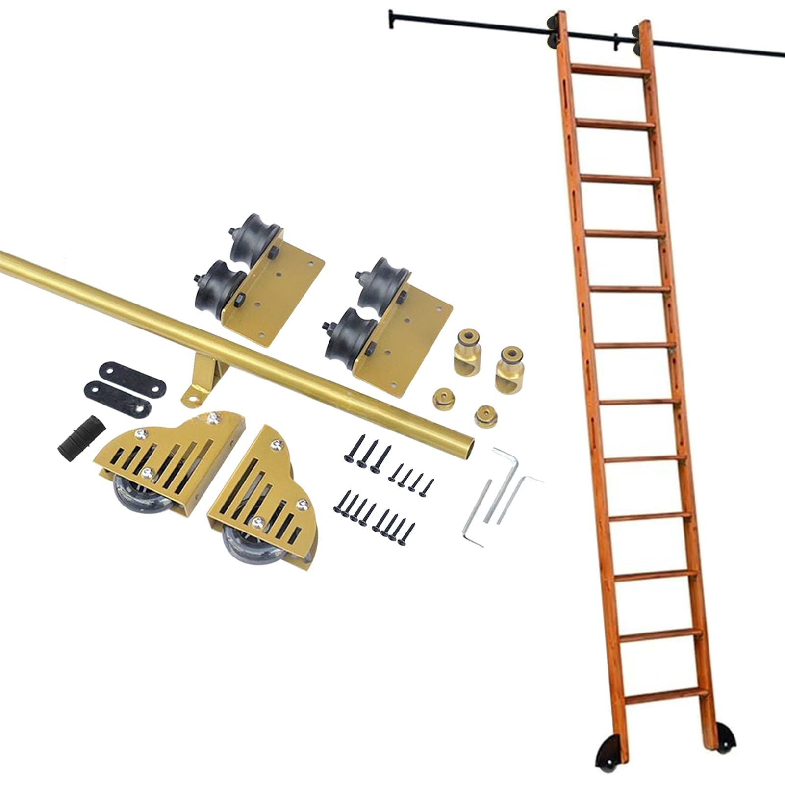 Kit de quincaillerie pour tube rond mobile en acier carbone haut de gamme