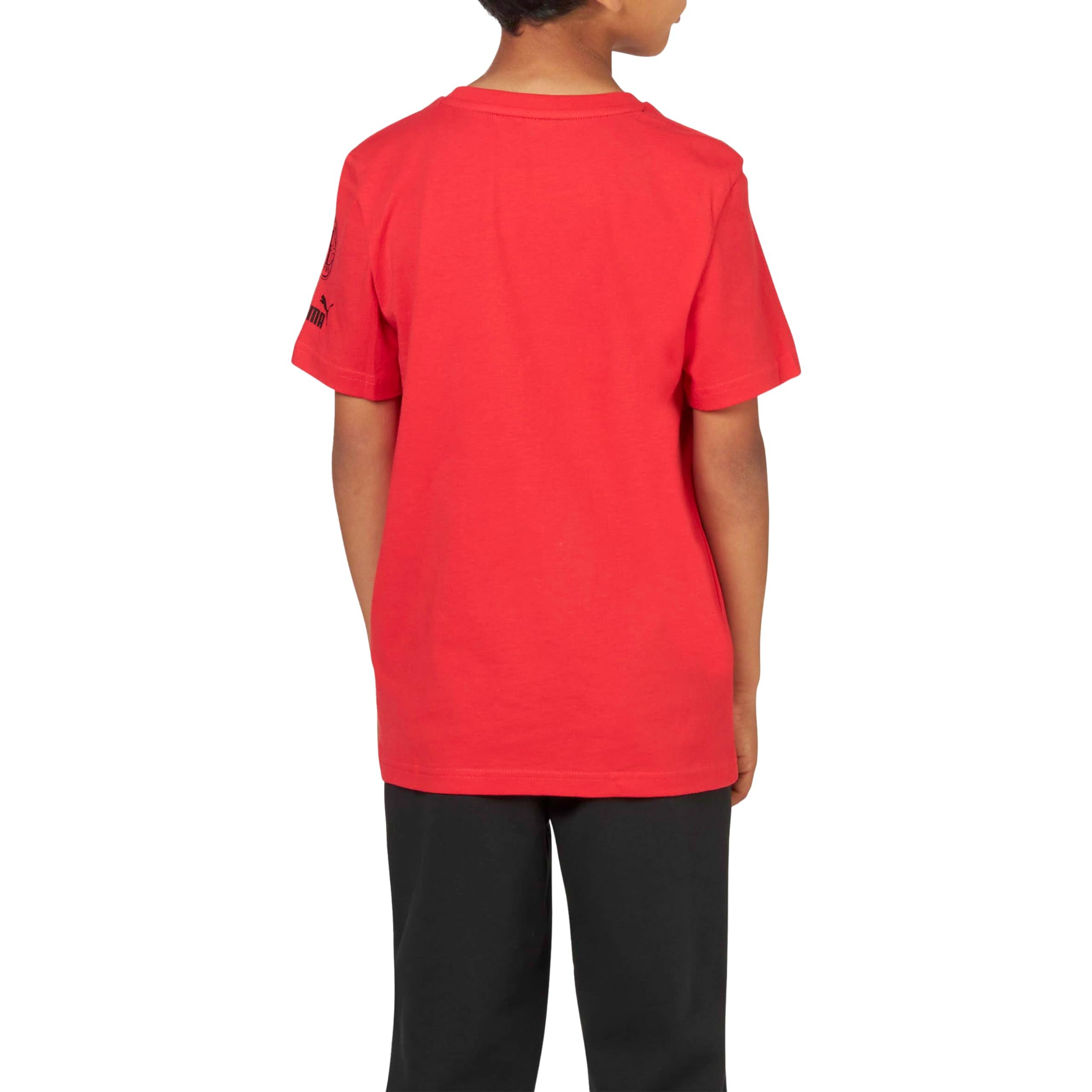 AC Milan T-Shirt FtblCulture, ACM, Rosso, Bambini e Ragazzi, Unisex