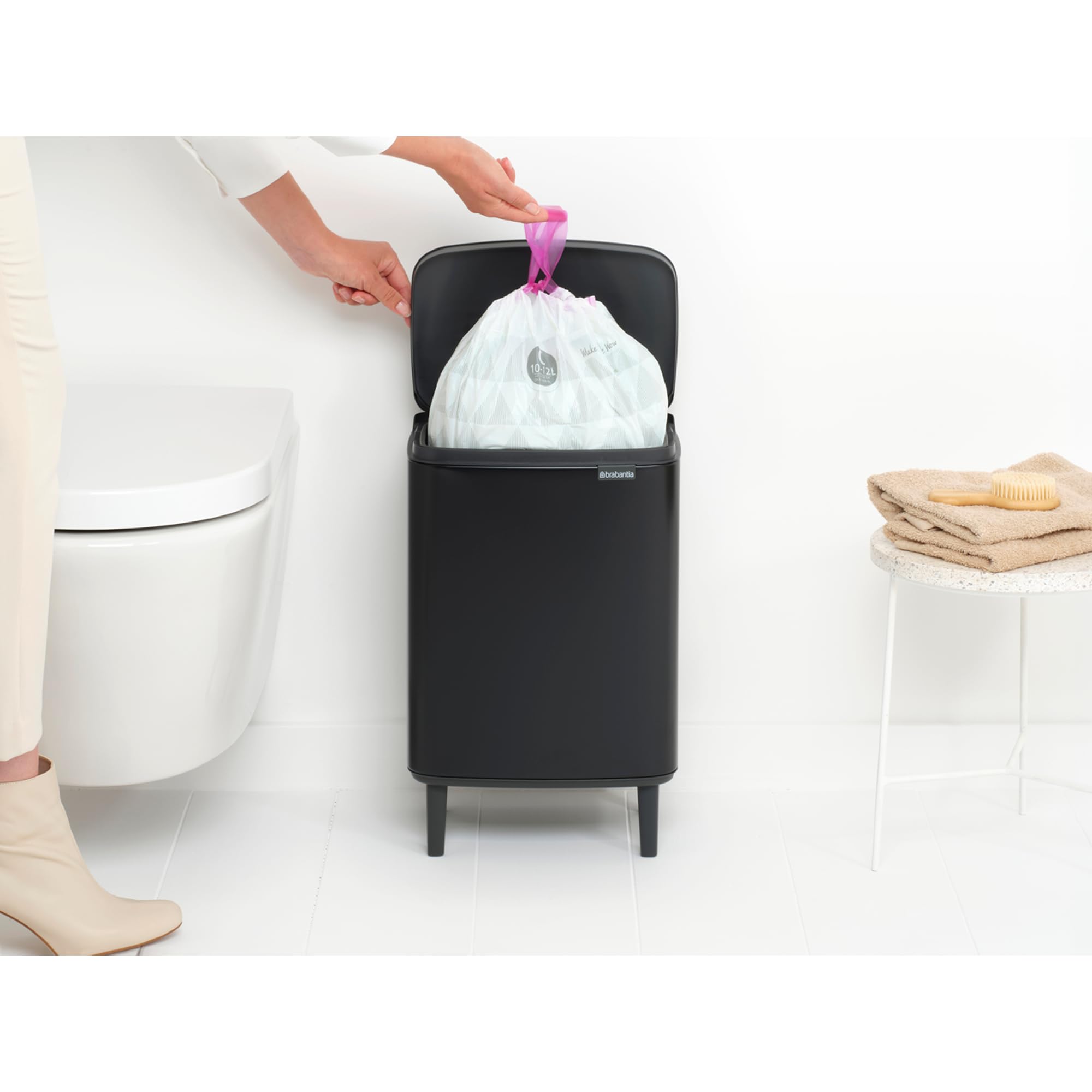 Brabantia 227226 Kosz Bo Bin Hi, 12L, Matt Black