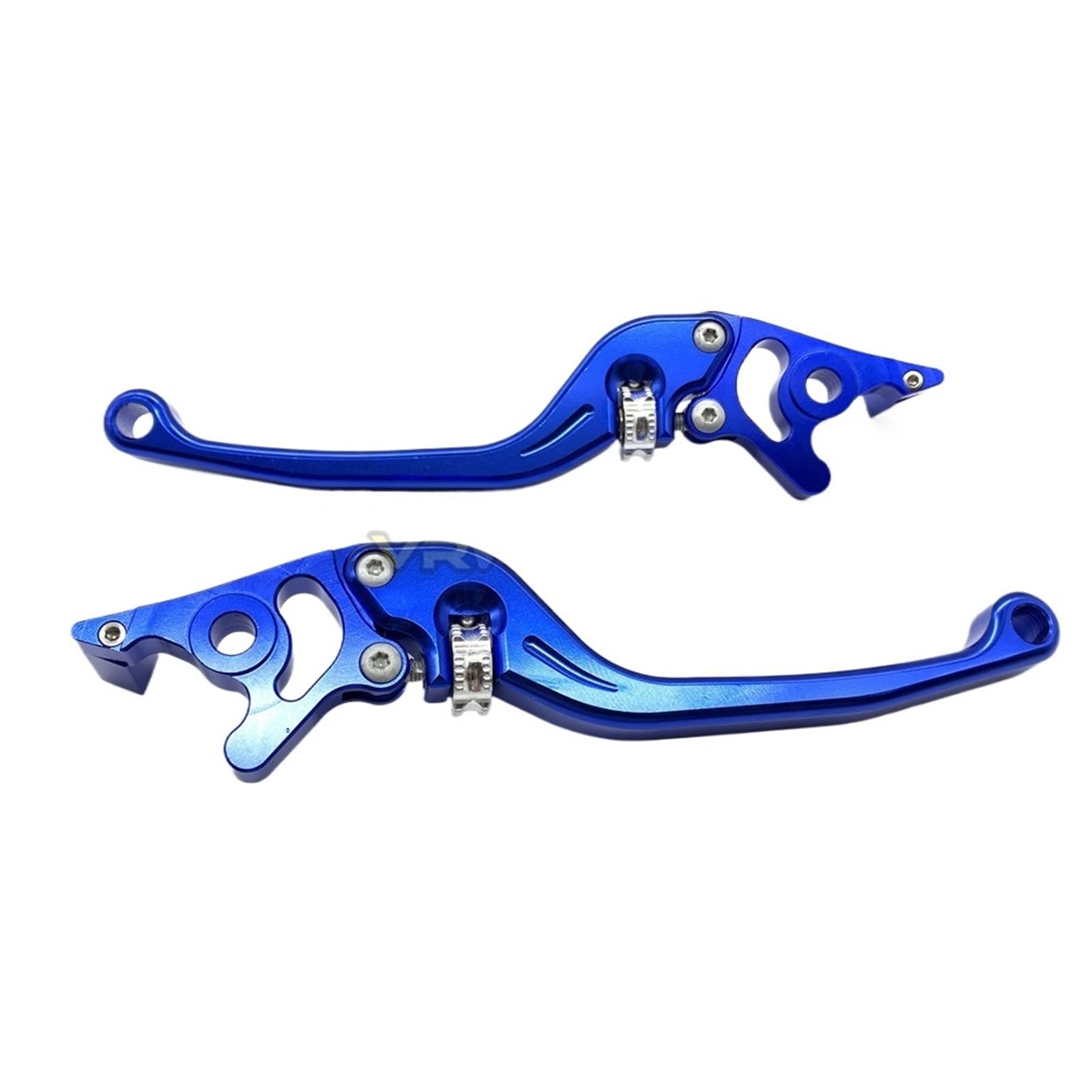 HGATSFGD Motorcycle Adjustable Brake Clutch Handle Racing Levers Universal Fit for Honda Fit for Yamaha Fit for Kawasaki Brake Handle Motorbike Brake Levers(Blue)