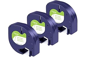 DYMO LetraTag Refills - 12mm x 4m Black on White