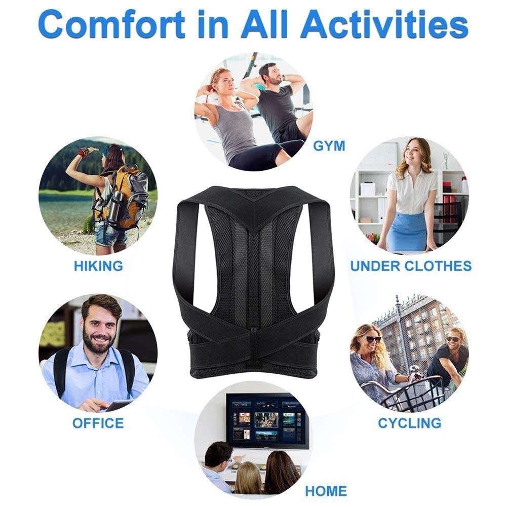 Corrector de postura de espalda para adultos, soporte lumbar para hombro, soporte para el cuidado de la salud, corsé para la espalda (tamaño: XXXXL)