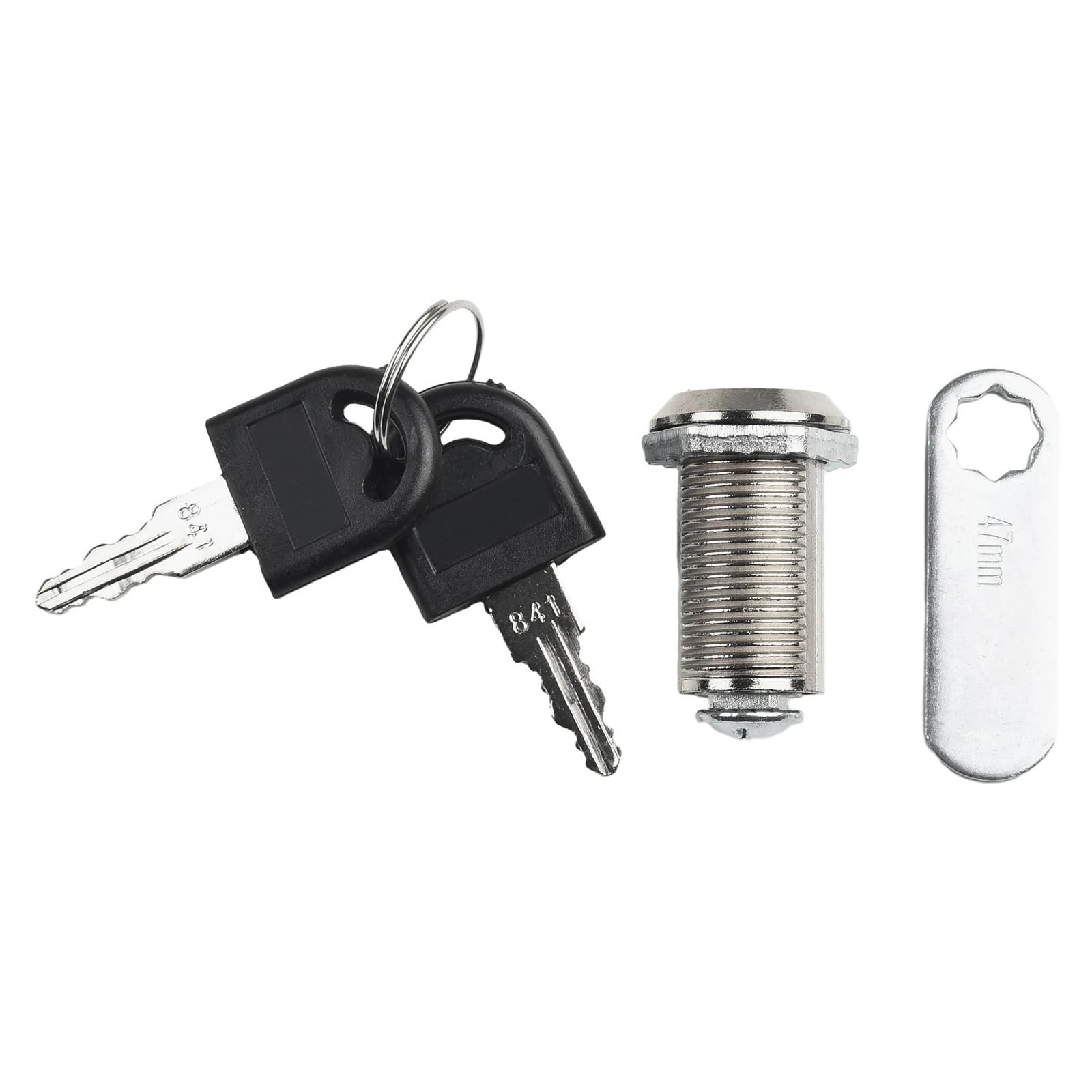 Serrures de sécurité pour boîtes aux lettres Le Cabinet Verrouille 5 Ensembles De Serrure À Came En Alliage Zinc Argenté 16-30mm Avec 2 Clés(30mm)