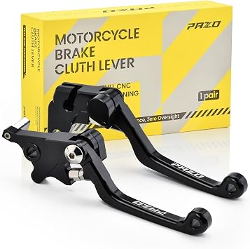PAZO Dirt Bike Clutch Brake Levers Pivot Adjustable Replacement for KTM 85 SX 2013-2026, 65 SX 2014-2026, Freeride 250R 350, Gloss Black Youth Motocross Parts with Custom Color Pins