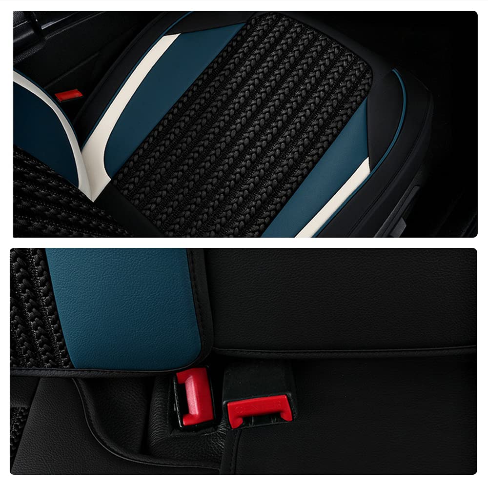 Funda de Asiento de Coche para Ford Fiesta Titanium ST-Line, 5 Asientos Protegidos para Sillas de Coche Azul