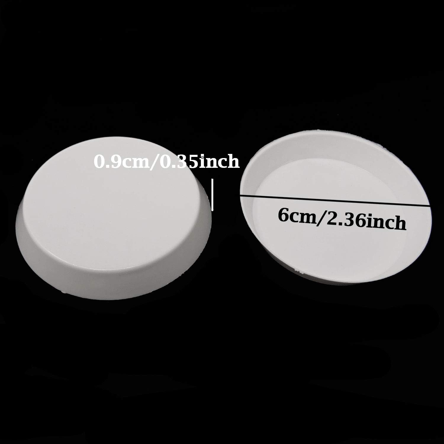 Honbay 30PCS Plastic White Bead Sorting Tray for Jewelry Making (Round)